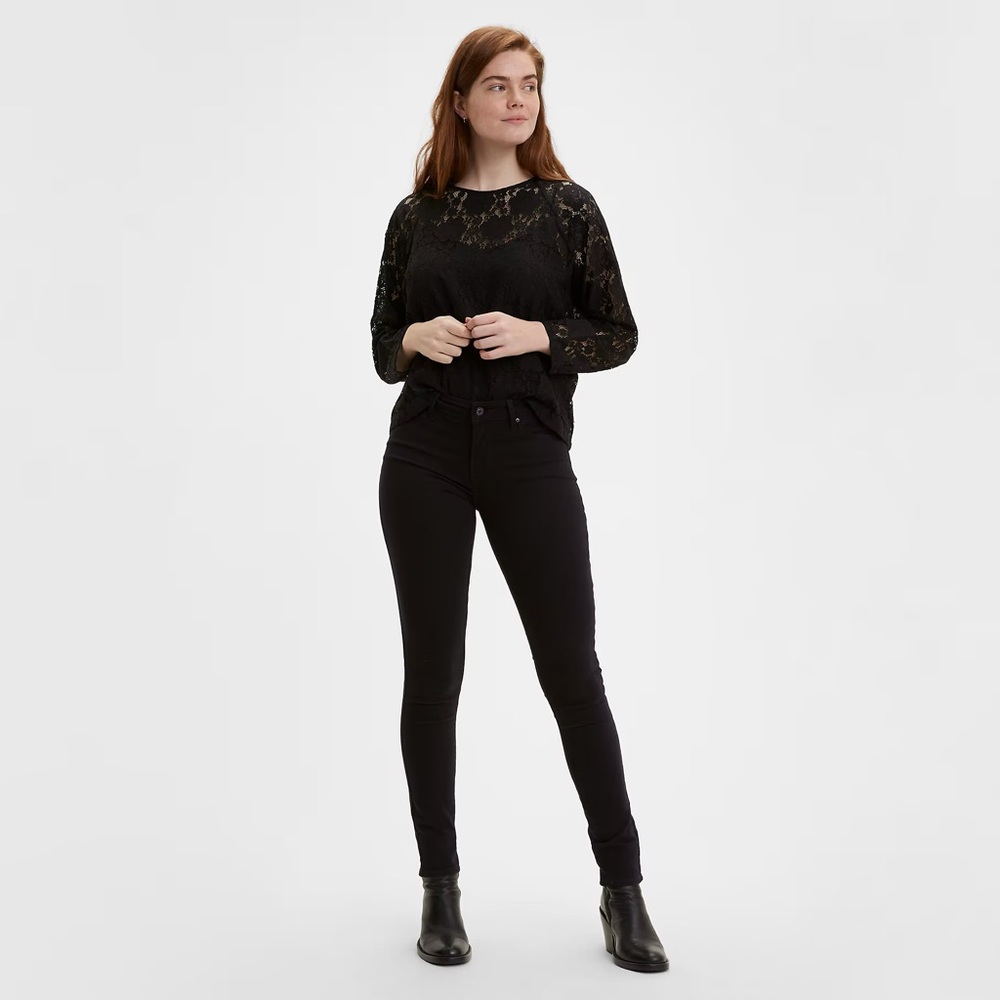 Levi’s 711 black skinny jeans